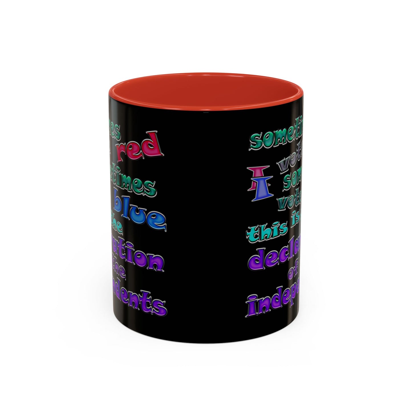 declaration of the independents - Accent Mug (black)