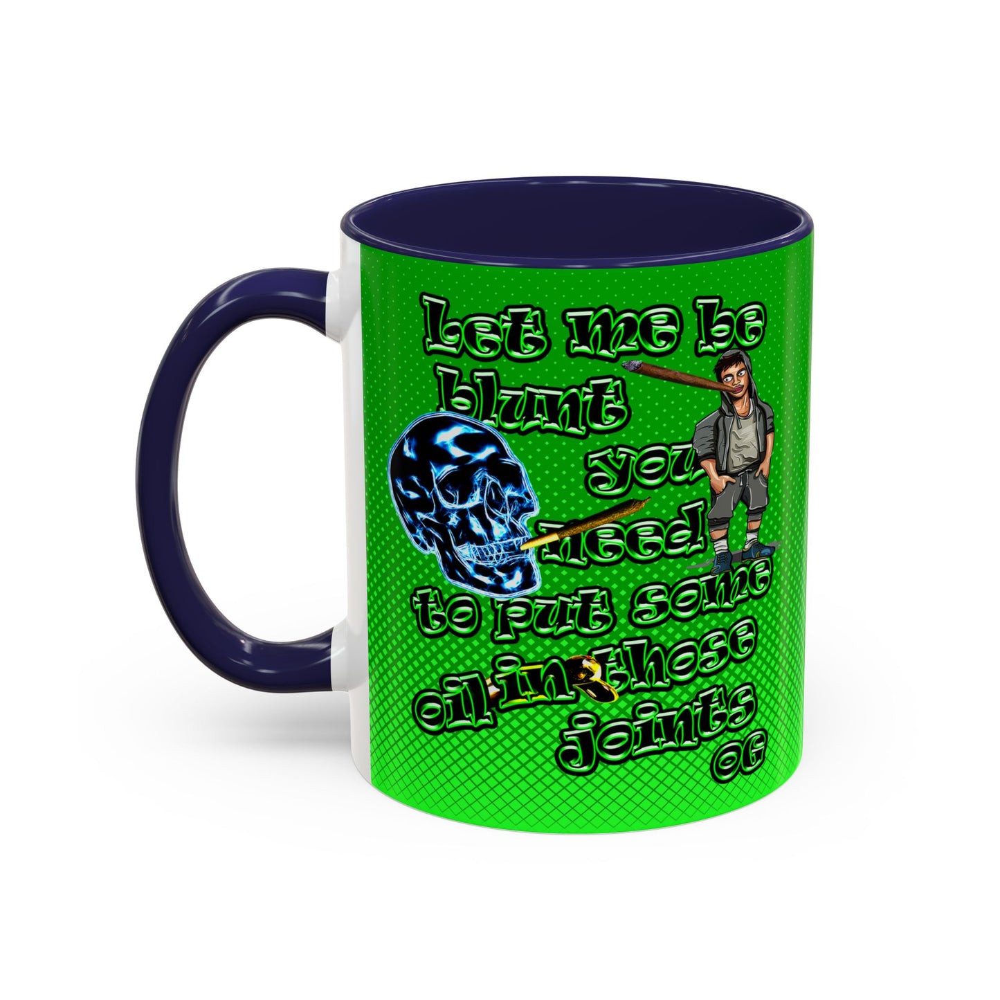 og - Accent Mug (logo green)