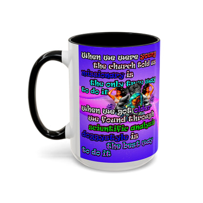 doggystyle - Accent Mug (purple-pink wave)