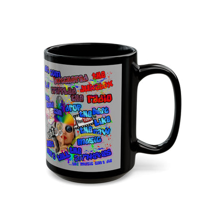 drop the beat - Black Mug (light grey)