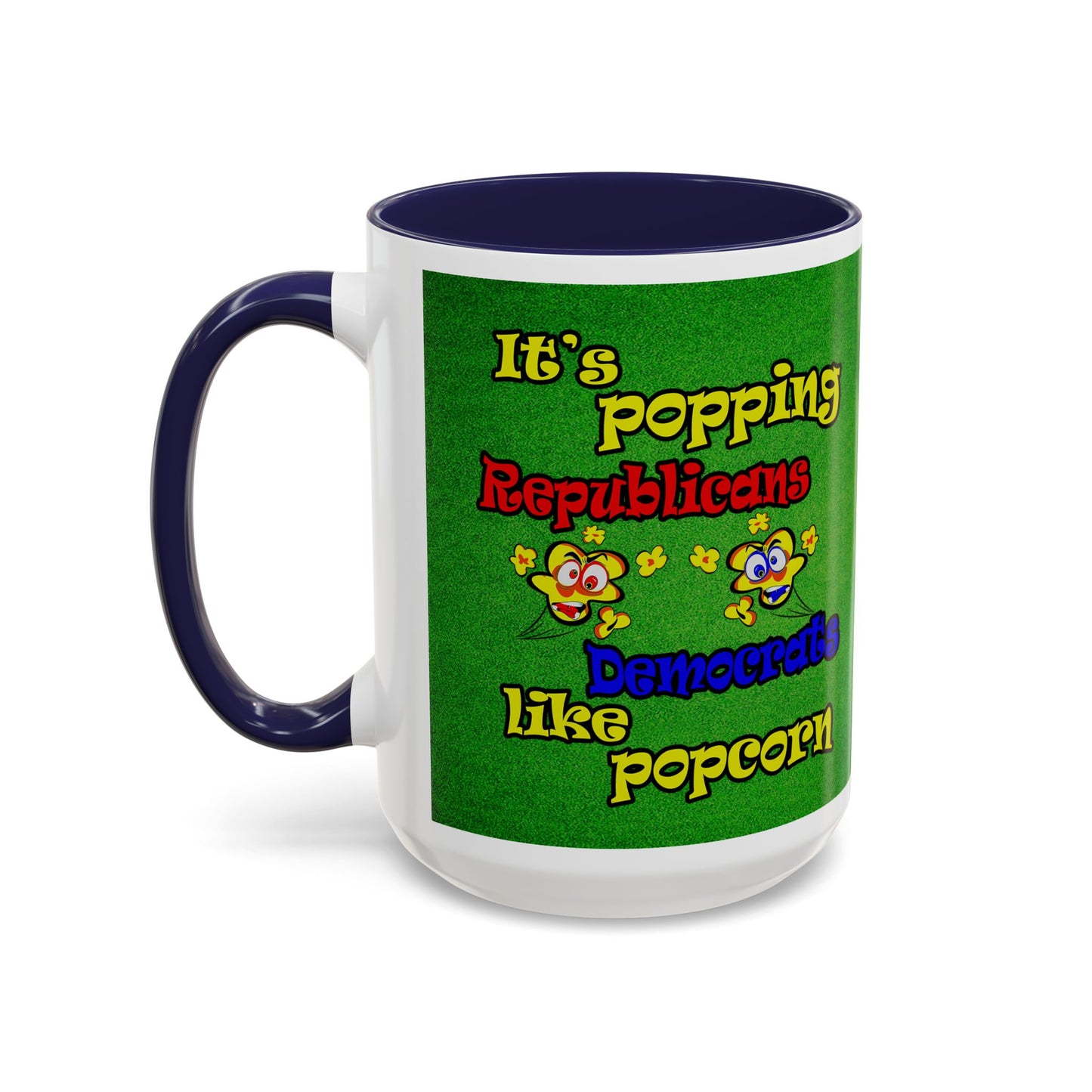 popping like popcorn - Accent Mug (green turf)