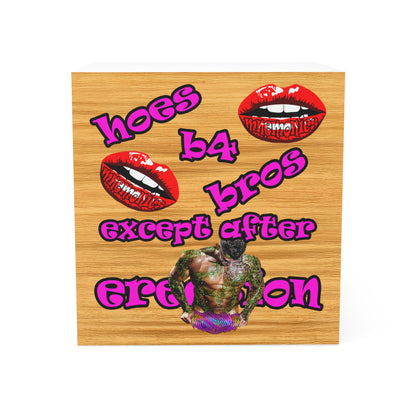 hoes b4 bros - note cube (butterscotch wood finish)