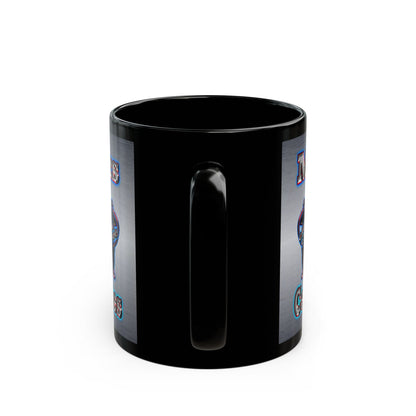 em cee squared - Black Mug (brushed nickel)