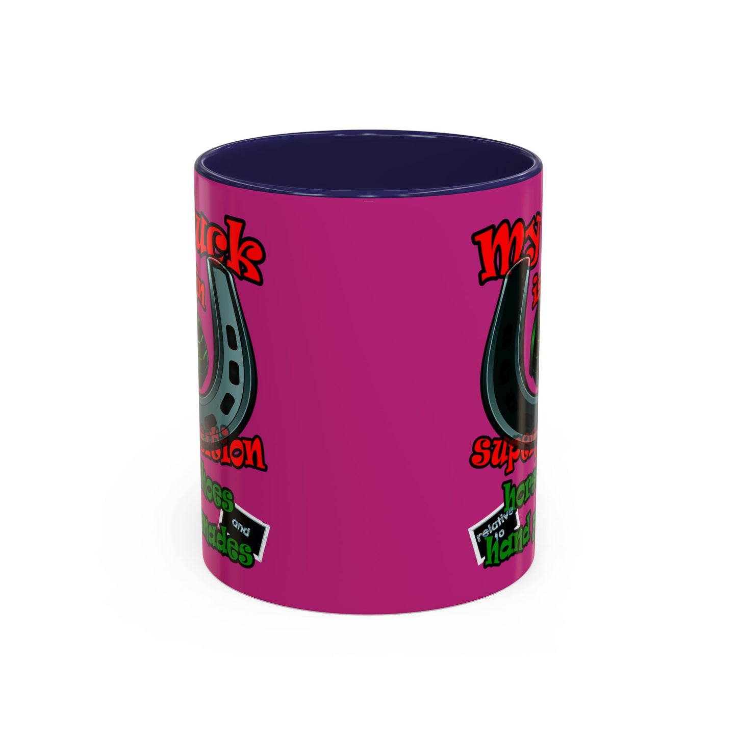 my luck - Accent Mug (pink)