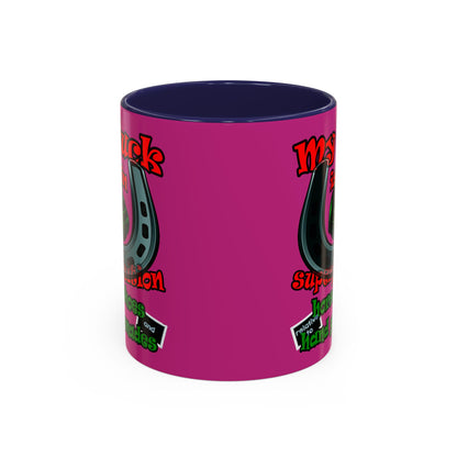 my luck - Accent Mug (pink)