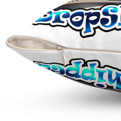 logo - Spun Polyester Square Pillow - (white)