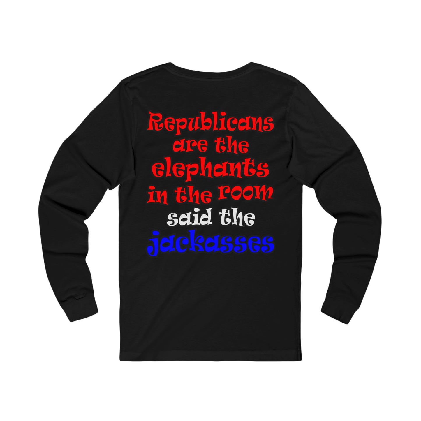 donkeys and elephants - Unisex Jersey Long Sleeve Tee