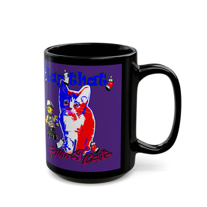 tag that - Black Mug (purple)