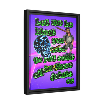 og - framed canvas art (purple-pink wave)