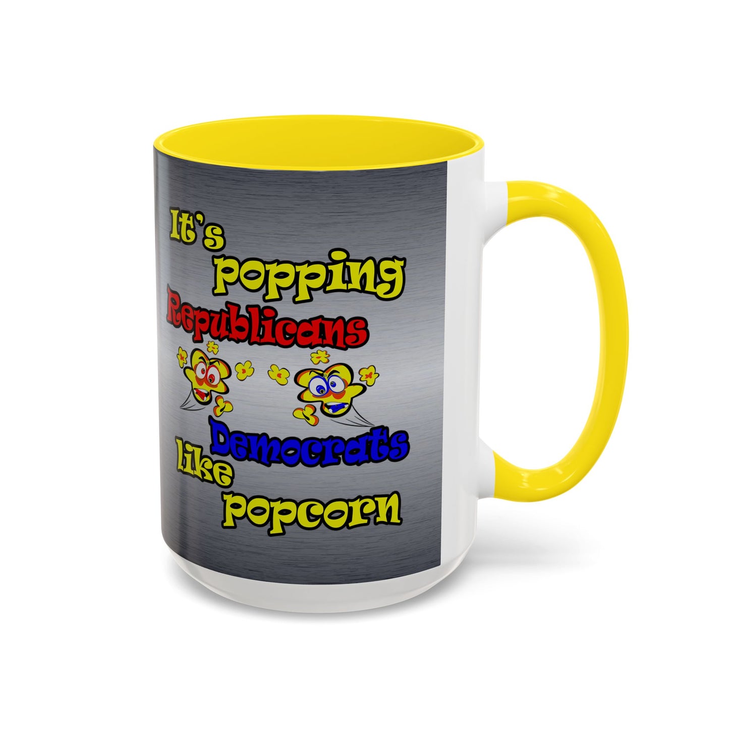 popping like popcorn - Accent Mug (brushed nickel)