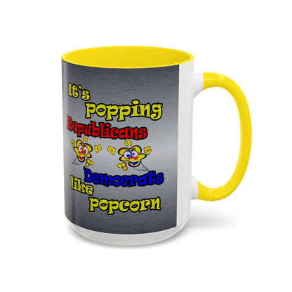 popping like popcorn - Accent Mug (brushed nickel)