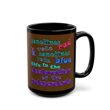 declaration of the independents - Black Mug (brown)