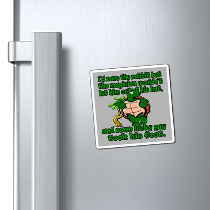 turtle race - Magnets - (light grey)