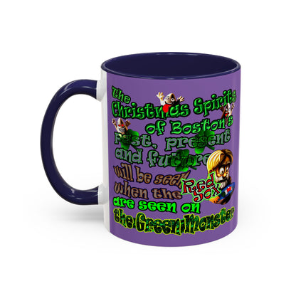 christmas spirits of boston - Accent Mug (light purple)
