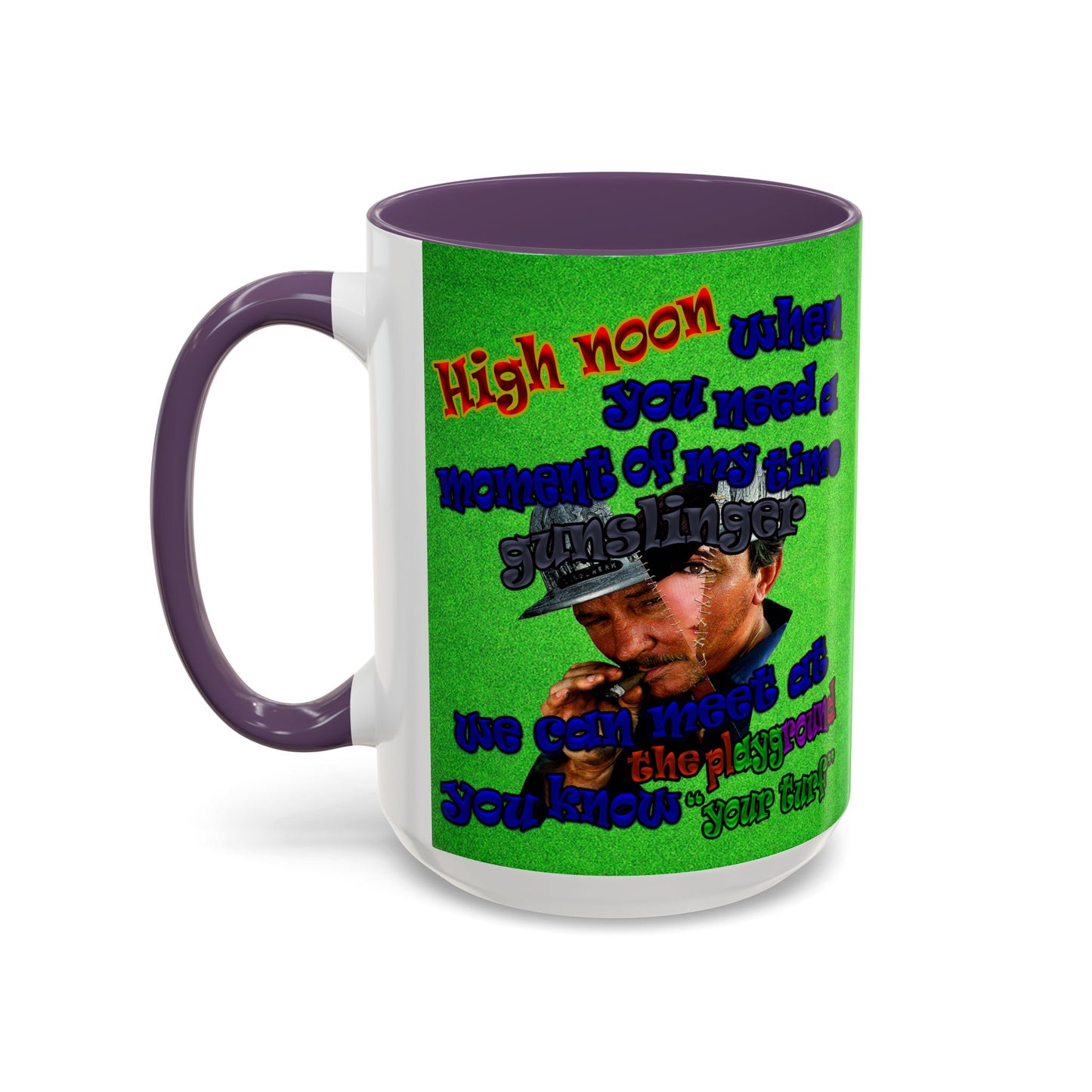 high noon - Accent Mug (green turf)