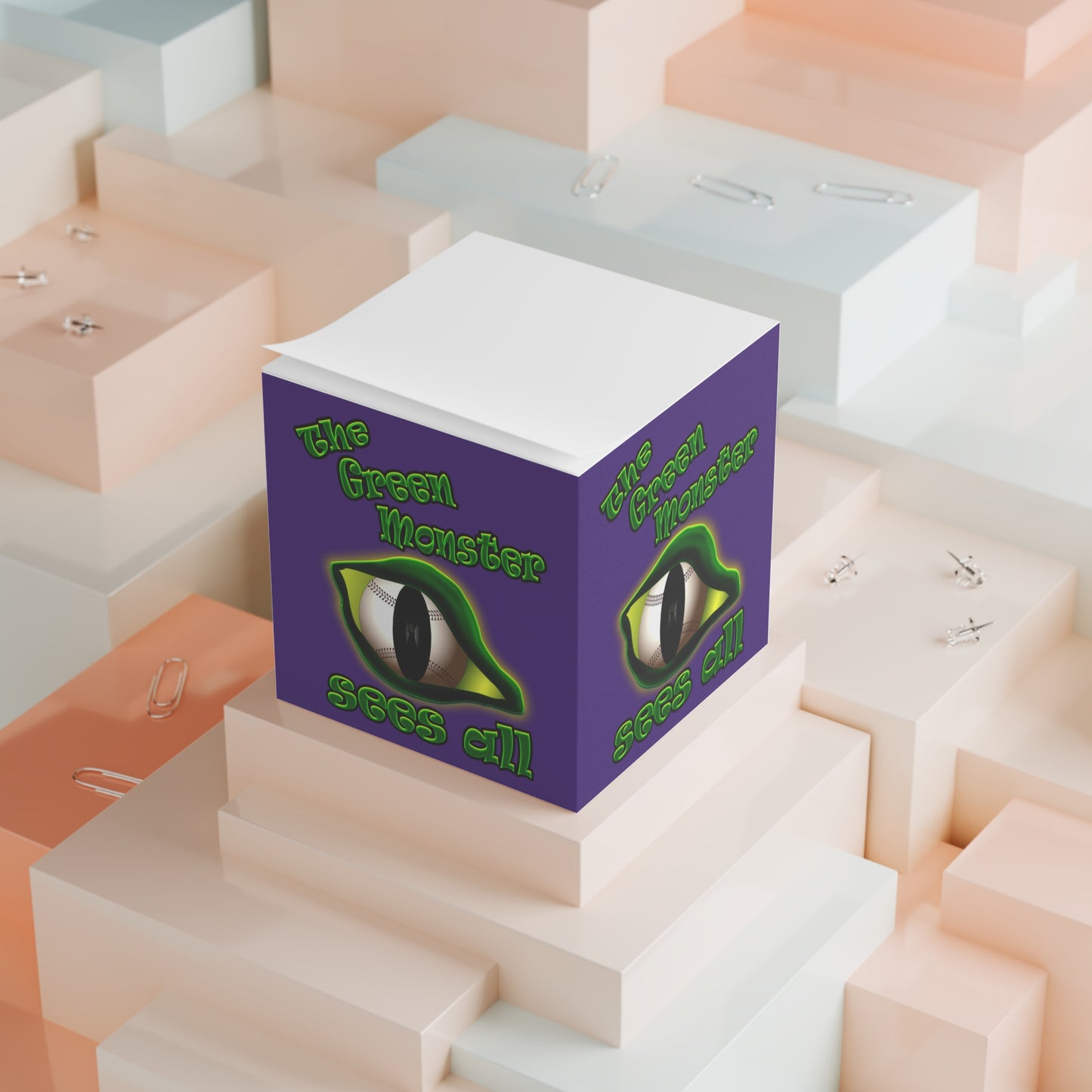 green monster - note cube (purple)