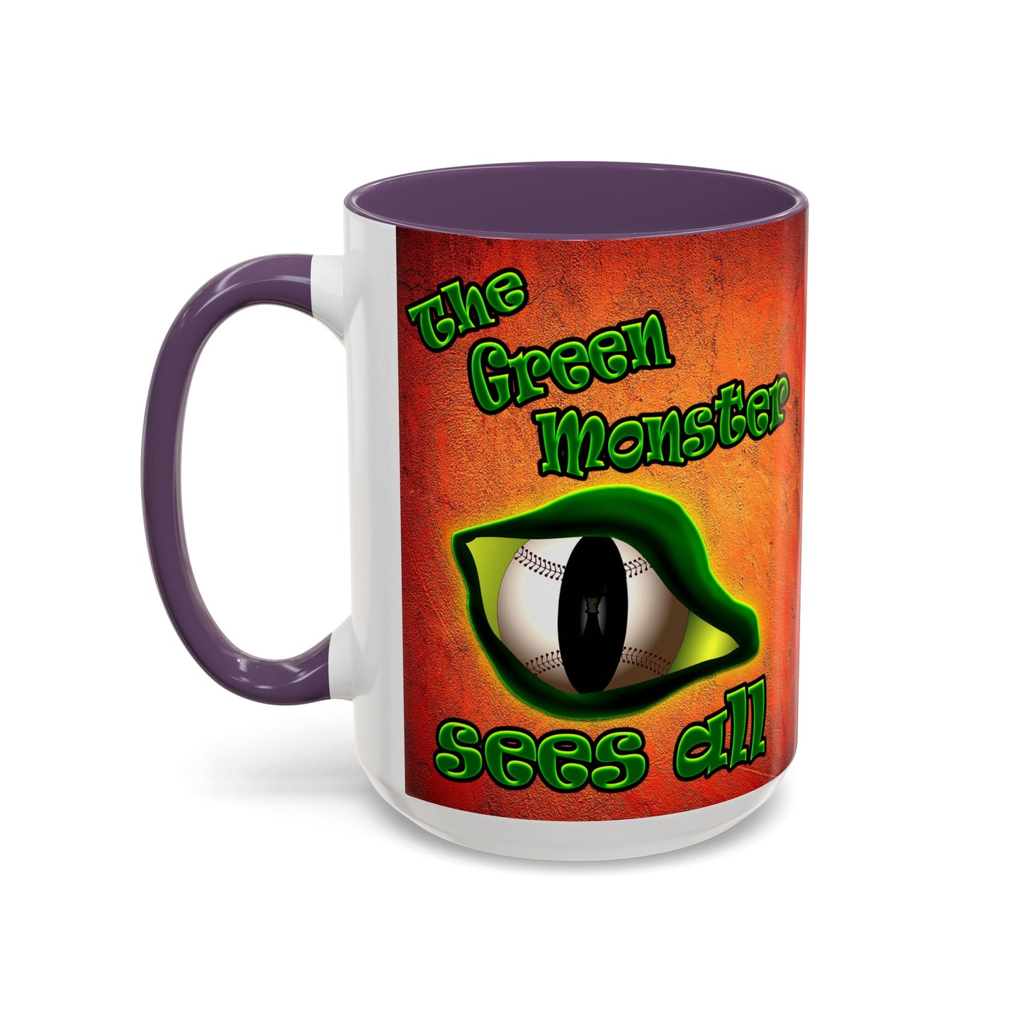green monster - Accent Mug (burnt orange)