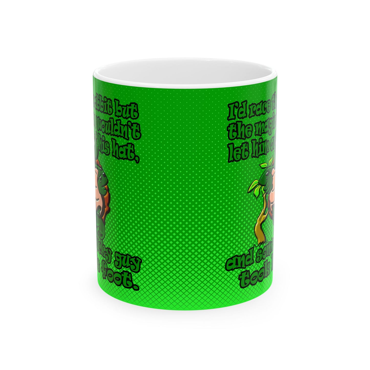turtle race - White Mug (logo green)