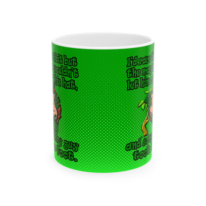 turtle race - White Mug (logo green)