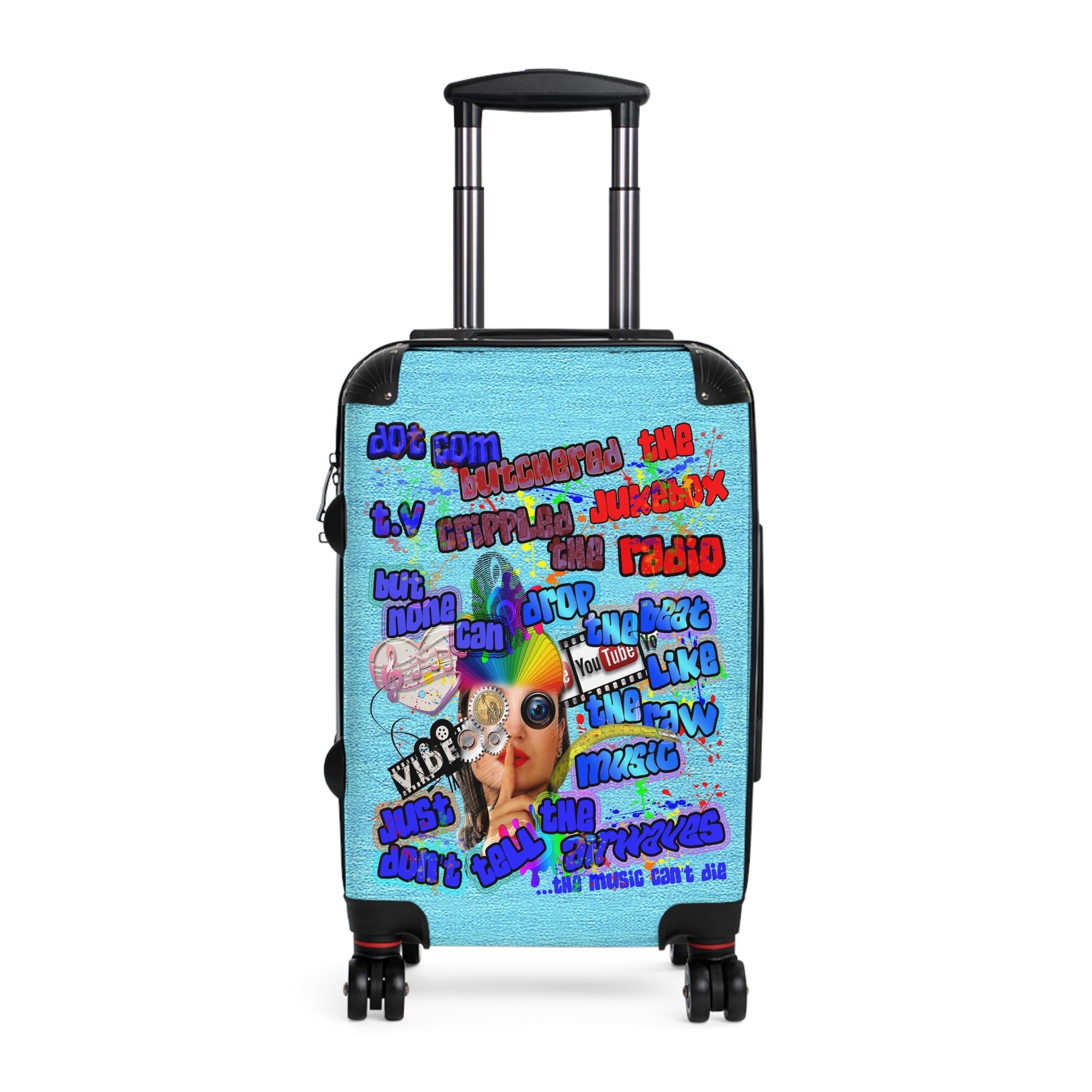drop the beat - Suitcase (faded blue)