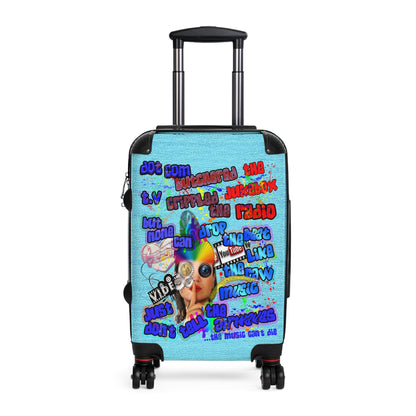 drop the beat - Suitcase (faded blue)