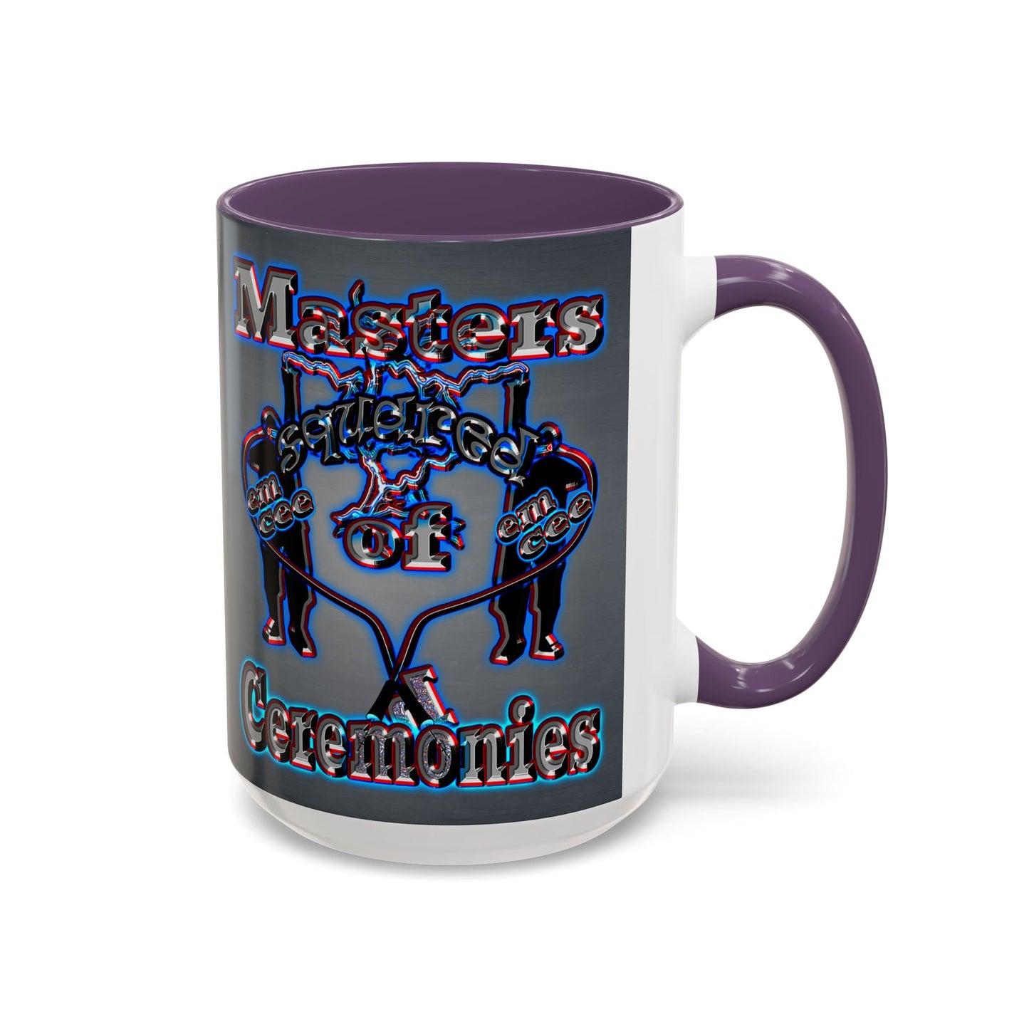 em cee squared - Accent Mug (grey-light grey)