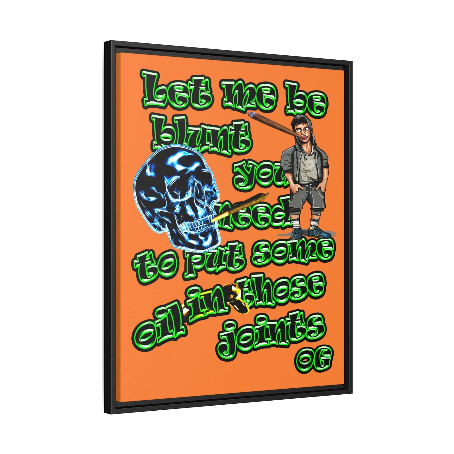 og - framed canvas art (crusta)