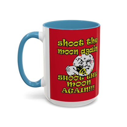 shoot the moon again - Accent Mug (dark red)