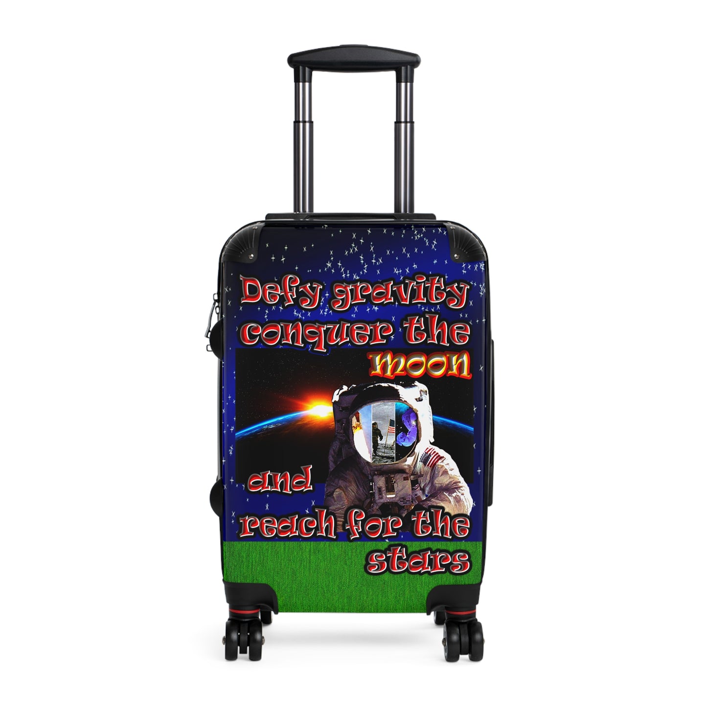 defy conquer reach - Suitcase ('snoops' background)