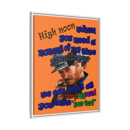 high noon - framed canvas art (crusta)