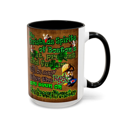 christmas spirits of boston - Accent Mug (brown papyrus)