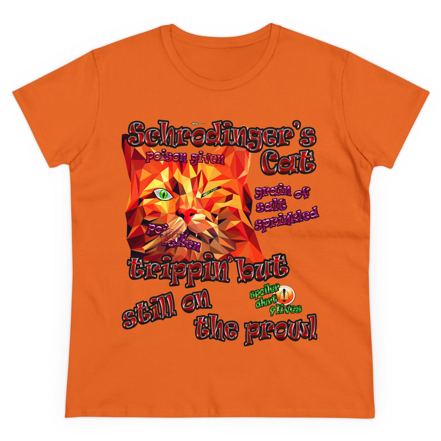 schrodinger's cat - Women's Midweight Cotton Tee