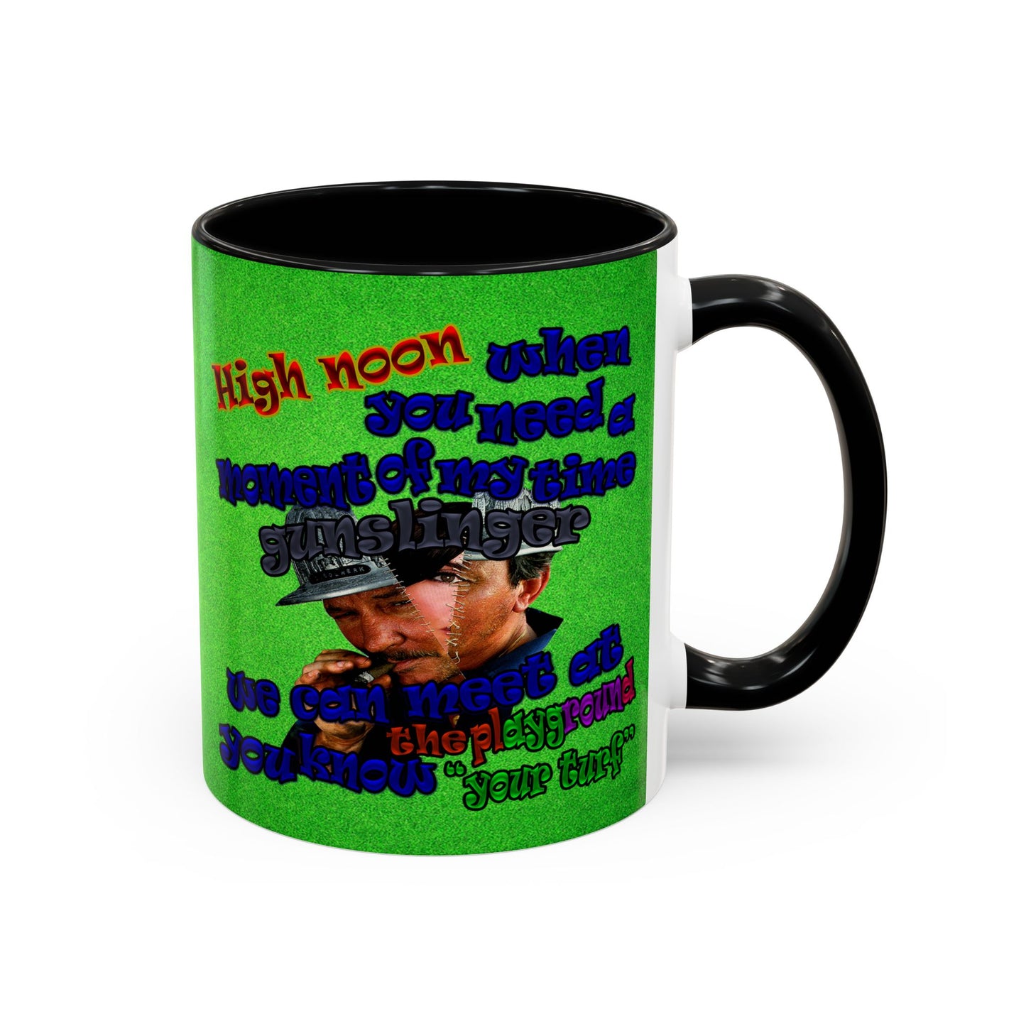 high noon - Accent Mug (green turf)