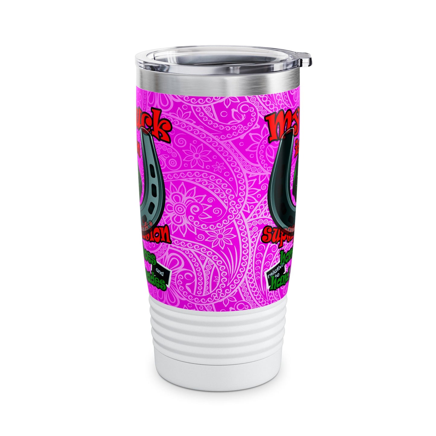 my luck - Ringneck Tumbler, 20oz (pink swirl)
