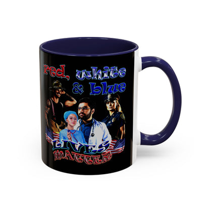 rw&b lives matter - Accent Mug (black)