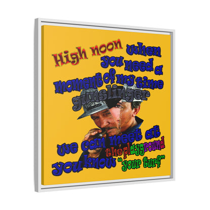 high noon - framed canvas art (yellow)