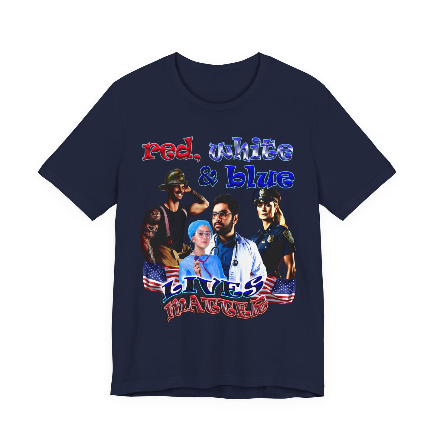 rw&b lives matter - Unisex Jersey Short Sleeve Tee