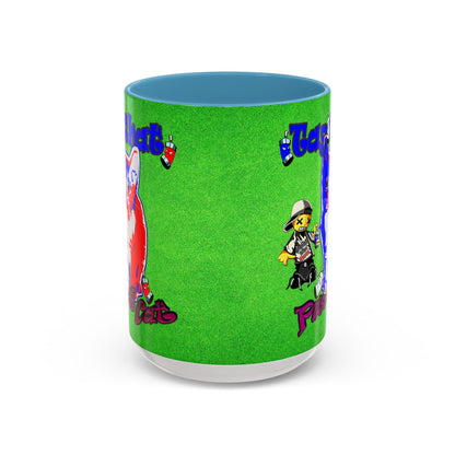 tag that - Accent Mug (green turf)