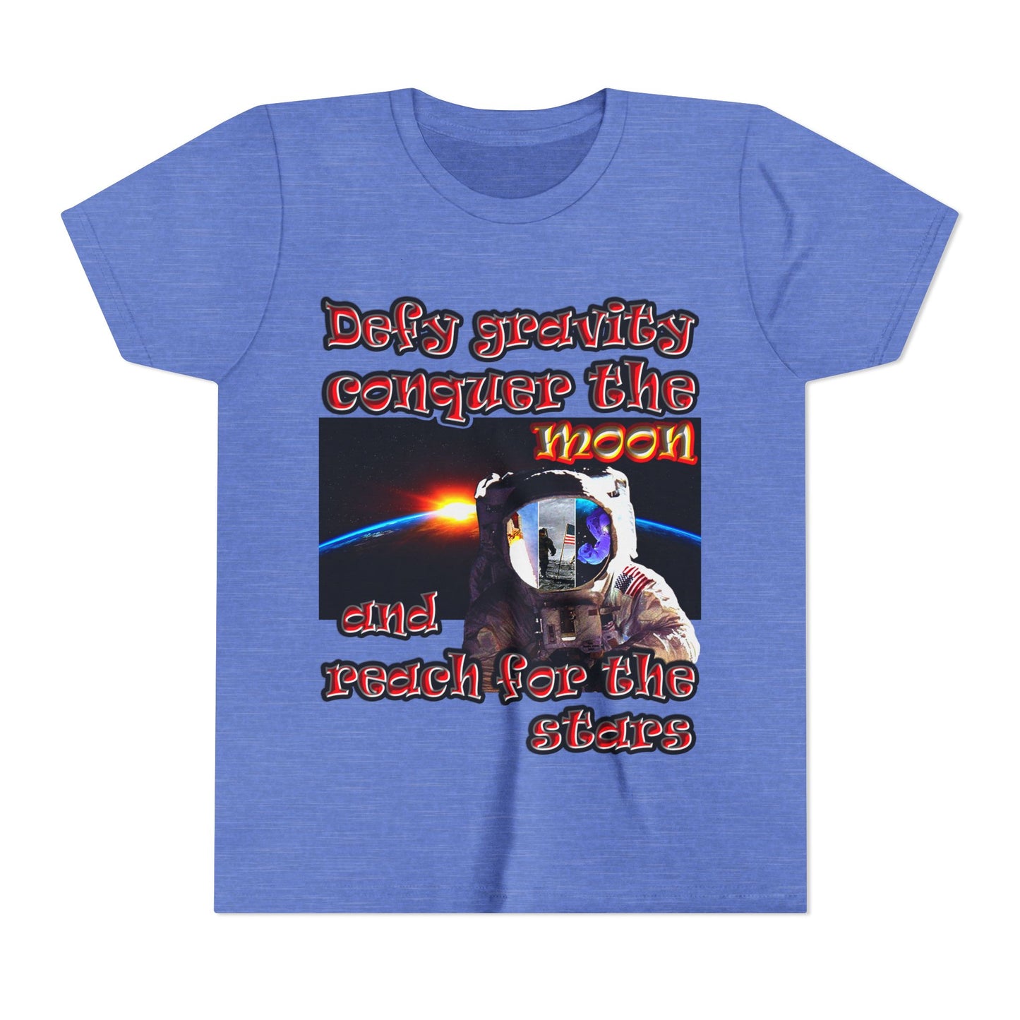 defy conquer reach - Youth Short Sleeve Tee