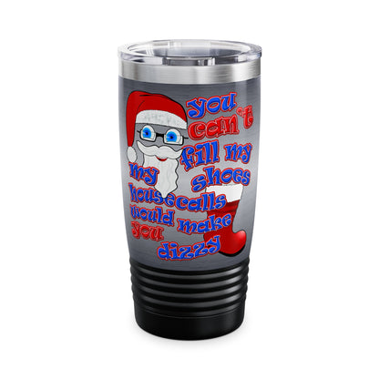 santa's shoes - Ringneck Tumbler, 20oz (brushed nickel)