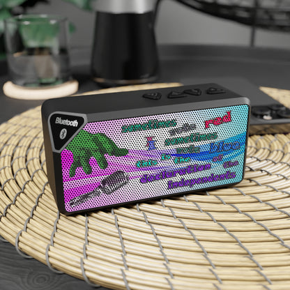 declaration of the independents - Jabba Bluetooth Speaker (light blue-pink wave)