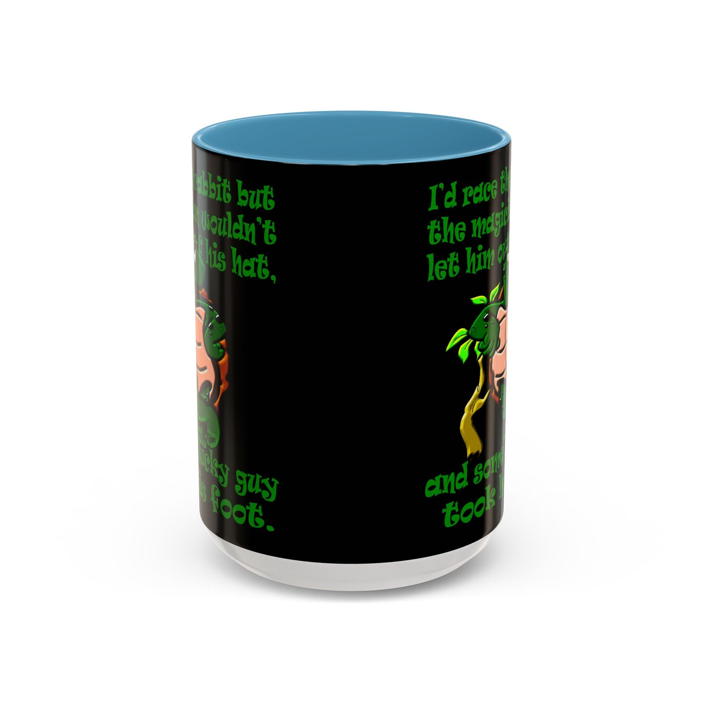 turtle race - Accent Mug (black)