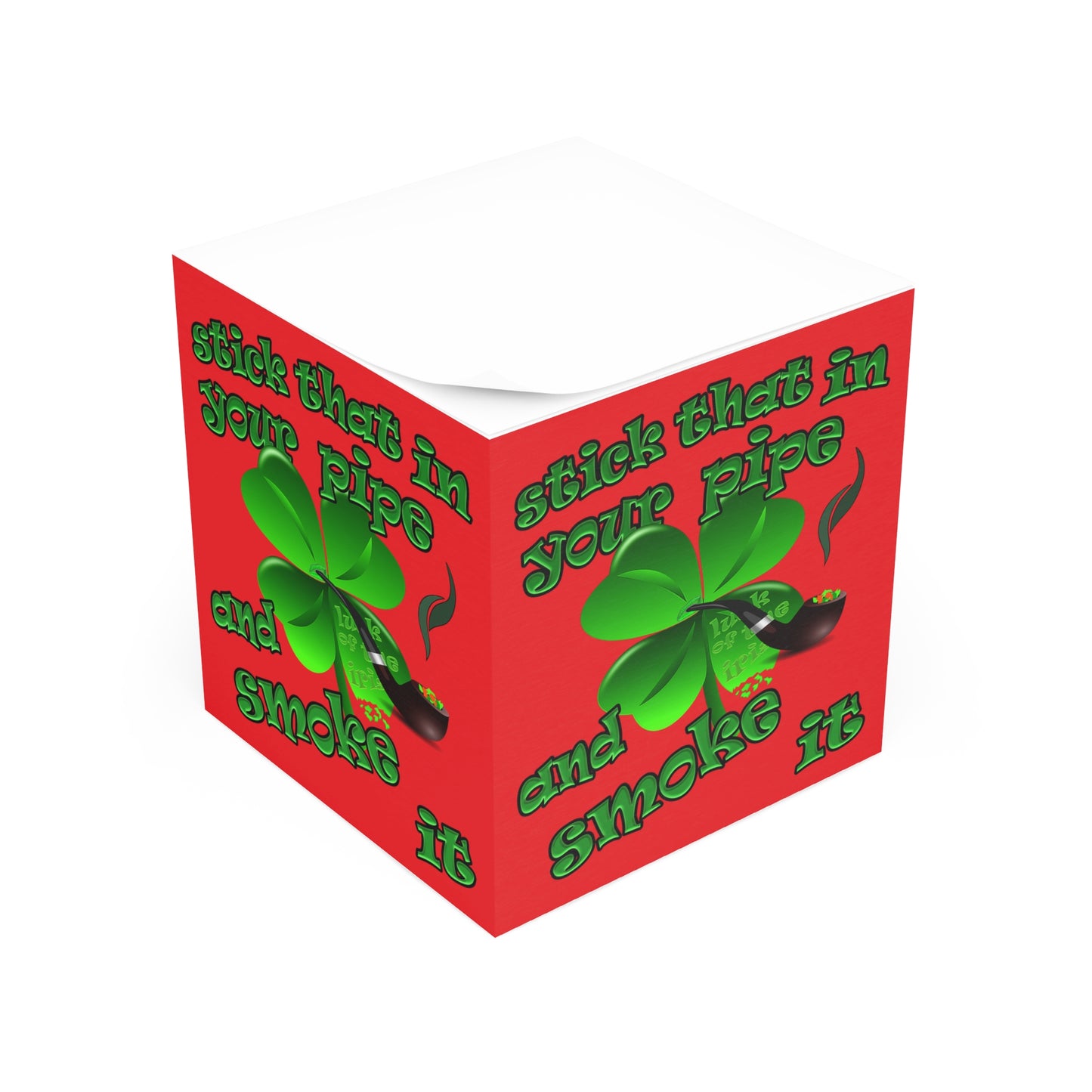 stick that in your pipe and smoke it - note cube (red)