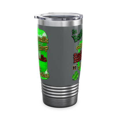 celtics logo - Ringneck Tumbler, 20oz (dark grey)