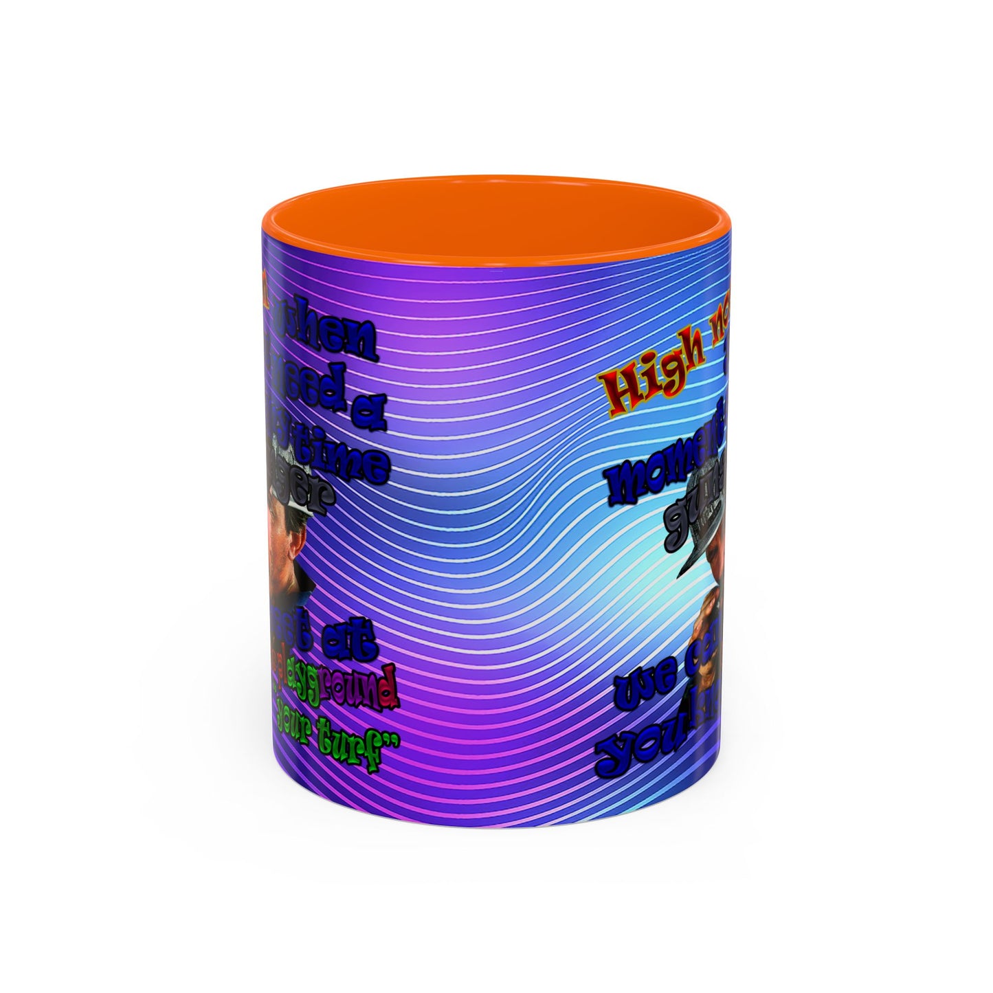 high noon - Accent Mug (purple wave)