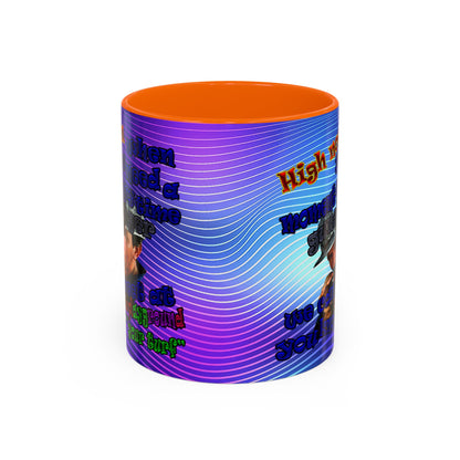 high noon - Accent Mug (purple wave)
