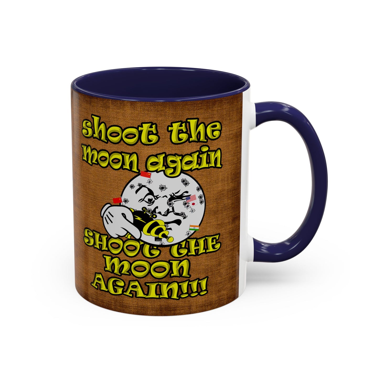 shoot the moon again - Accent Mug (brown papyrus)