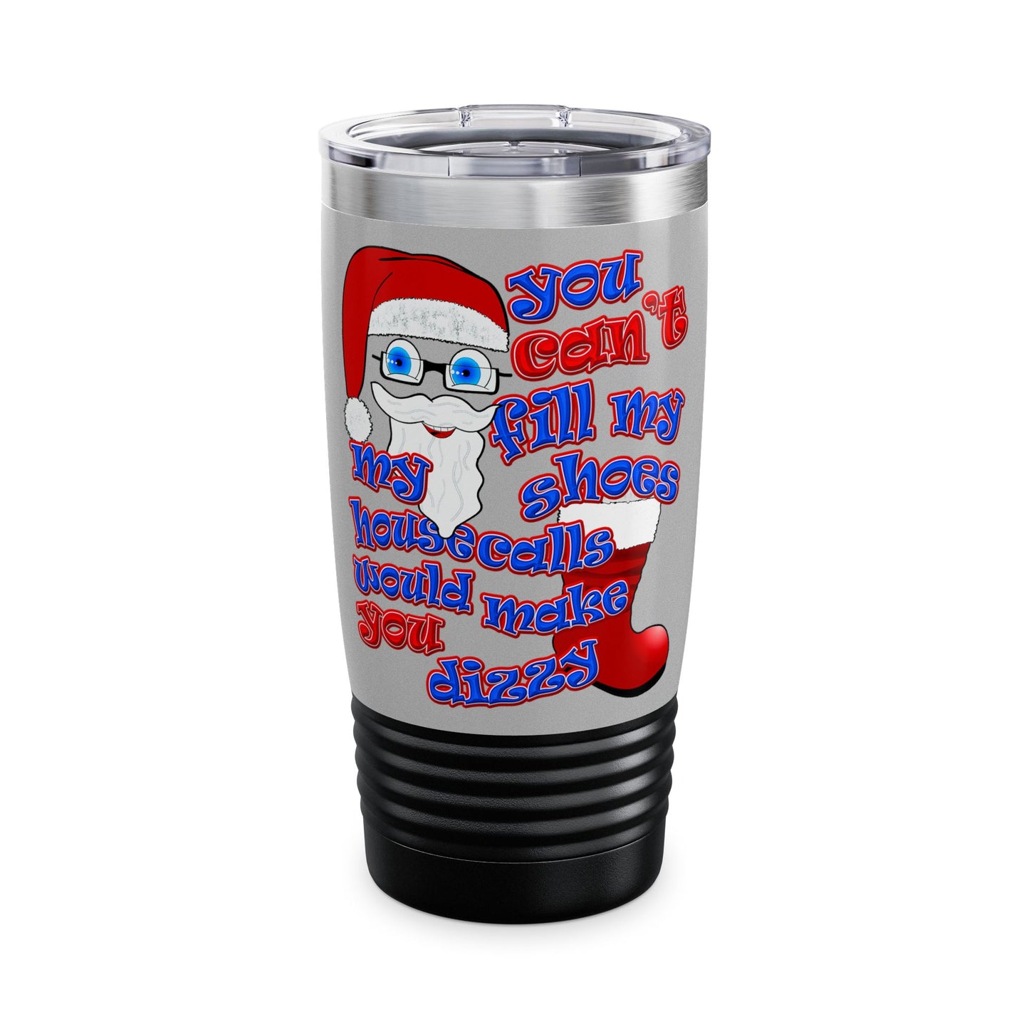 santa's shoes - Ringneck Tumbler, 20oz (light grey)