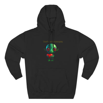 I don't care that your grey - Three-Panel Fleece Hoodie