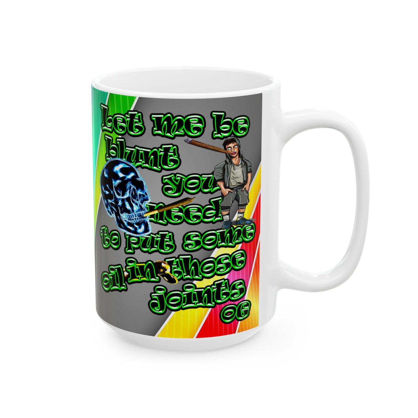 og - White Mug (rainbow split)